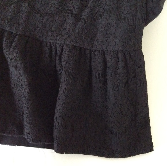 WHITE HOUSE BLACK MARKET BLACK STRAPLESS LACE BLACK DRESS NWT SIZE 10 - Picture 7 of 9
